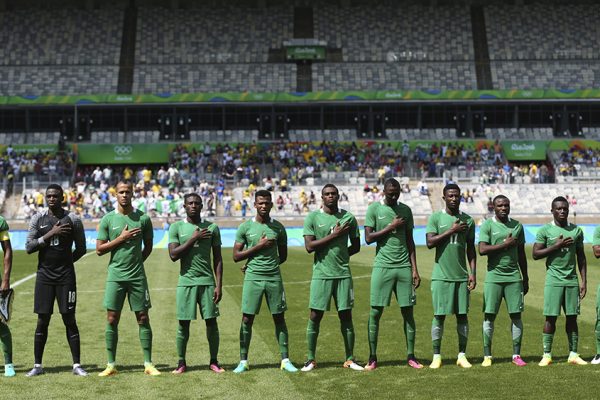 נבחרת ניגריה, אוגוסט 2016 (צילום: AP Photo/Eugenio Savio, file).
