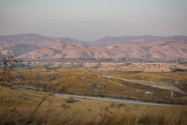 כביש 90 לאורך הגבול עם ירדן, בקעת הירדן (צילום: הדס פרוש  פלאש90)