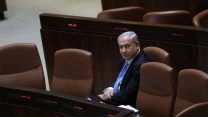 נתניהו במהלך דיון 40 החתימות במליאה (צילום: יצחק הררי, דוברות הכנסת)