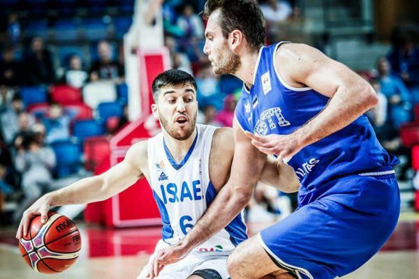 נבחרת ישראל כדורסל נגד אסטוניה (צילום: איגוד הכדורסל)