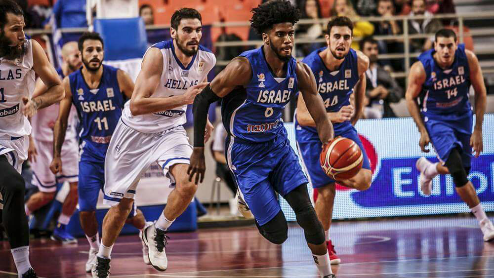 נבחרת ישראל נגד יוון בכדורסל (תמונה באדיבות איגוד הכדורסל בישראל)