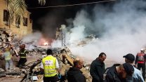 זירת הפיצוץ ביפו, 28 נובמבר 2017 (צילום: דוברות זק"א ת"א)