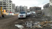 אתר הבנייה בטבריה בו נהרג מחמוד חסין כנאענה בן ה-17, נובמבר 2017. (עמוד הפייסבוק של חאטב נאסר)