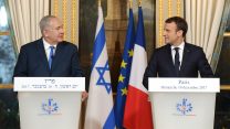 ראש הממשלה בנימין נתניהו ונשיא צרפת עמנואל מקרון במסיבת עיתונאים בפריז, דצמבר 2017
ֿ(אבי אוחיון / לע״מ)