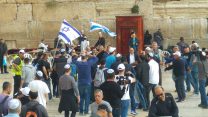מחאת עובדי טבע בכותל (צילום: דוברות ההסתדרות).
