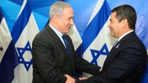 ראש הממשלה בפגישה עם נשיא הונדורס חואן אורלנדו הרננדז בירושלים. 29 באוקטובר (צילום:קובי גידעון/ לע"מ)