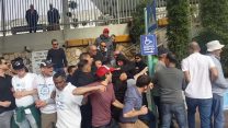 אלימות ההנהלה כלפי עובדי ECI השובתים (צילום: התאגדות עובדי ECI)