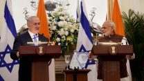 נתניהו ומודי בהצרות משותפות (צילום: אבי אוחיון/ לע"מ)