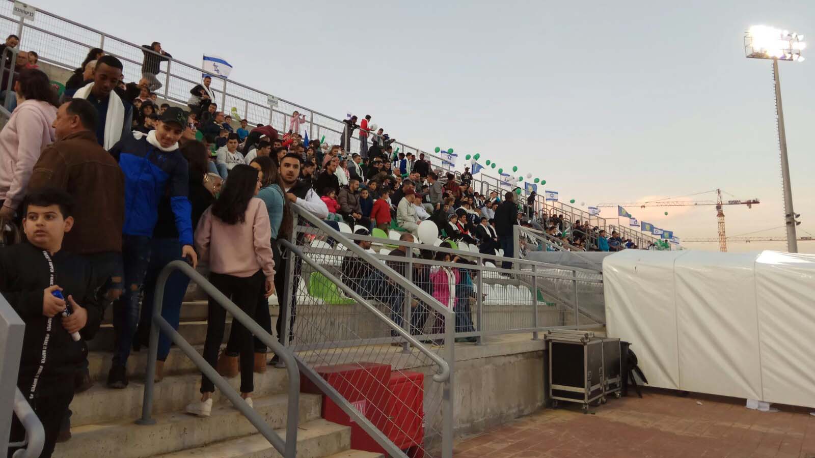 טקס חנוכת אצטדיון הכדורגל בשדרות (צילום: נעה סלצר)
