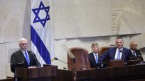 נאום סגן נשיא ארה"ב מייק פנס (צילום: גיל יוחנן)