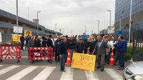 עובדי תדיראן מערכות משביתים את המפעל 6 בפברואר 2018. (יח"צ)