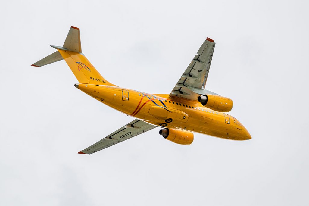 מטוס מדגם AN-148 של אנטונוב. ארכיון (צילום: Denis Kabelev / Shutterstock.com9