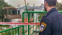 זירת האירוע ביבניאל. 11 בפברואר (צילום: דוברות המשטרה)