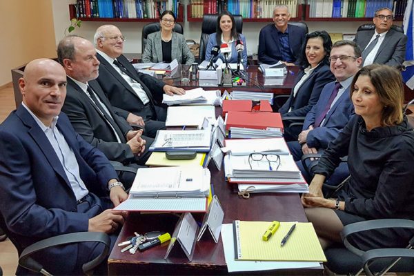 הועדה לבחירת שופטים בתקופת הכנסת ה-22, נובמבר 2018 (צילום ארכיון: יח״צ)