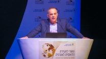 שר האנרגיה יובל שטייניץ בוועידה הלאומית לאנרגיה 27 בפברואר 2018. (צילום: ארז רביב)