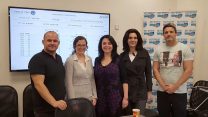 בחירות לחטיבת הפסיכולוגים בהסתדרות המח"ר. משמאל לימין: משה וייצמן, ד"ר אלונה דנה רודד, אלכסנדרה צ'יבלבסקי, אפרת בן שושן, איתן מיקל