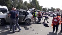 זירת אירוע הדריסה בעכו (קרדיט דוברות איחוד הצלה אשר)