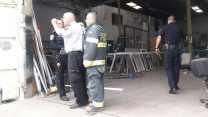 שריפה במפעל אלומיניום במפרץ חיפה (צילום: דוברות מד"א כרמל).