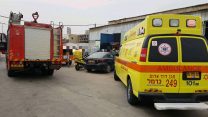תאונת עבודה במפעל (צילום אילוסטרציה: דוברות מד"א)