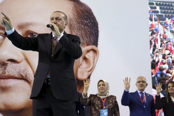 ננשיא טורקיה רג'פ טייפ ארדואן  (צילום: .(Kayhan Ozer/Pool Photo via AP)