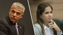 חברי הכנסת מירב בן ארי ויאיר לפיד (פלאש90)