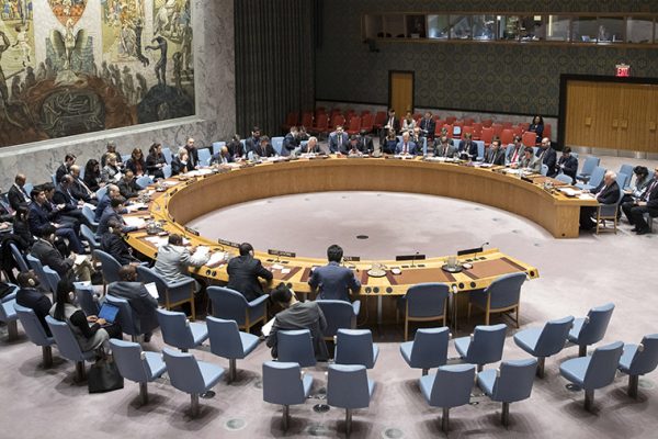 כינוס של מועצת הביטחון של האו"ם (צילום: AP Photo/Mary Altaffer)