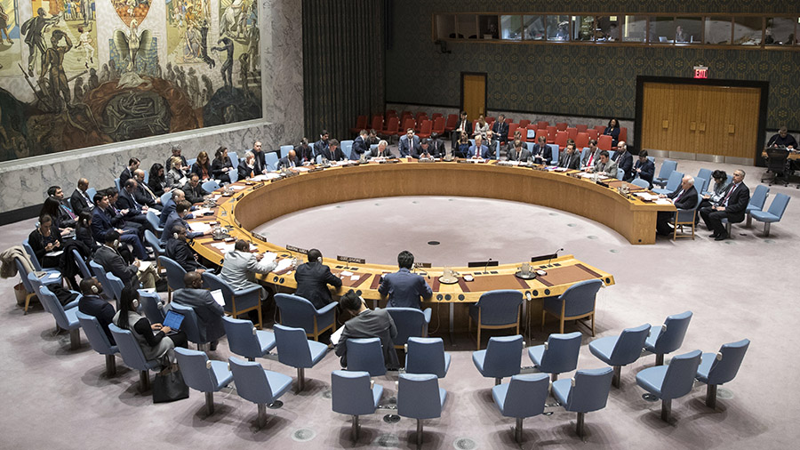 כינוס של מועצת הביטחון של האו"ם (צילום: AP Photo/Mary Altaffer)