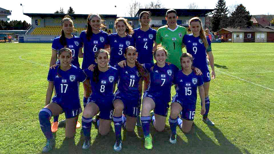 נבחרת הנערות עד גיל 19 (צילום: ההתאחדות לכדורגל בישראל)
