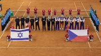 צ'כיה מול ישראל בגביע דיוויס, (צילום: Pavel Lebeda/Ceska sportovni).