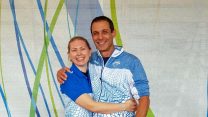 גיא סטריק ויוליה צ'רנוי אתמול בפולין  (באדיבות הועד הפראלימפי)