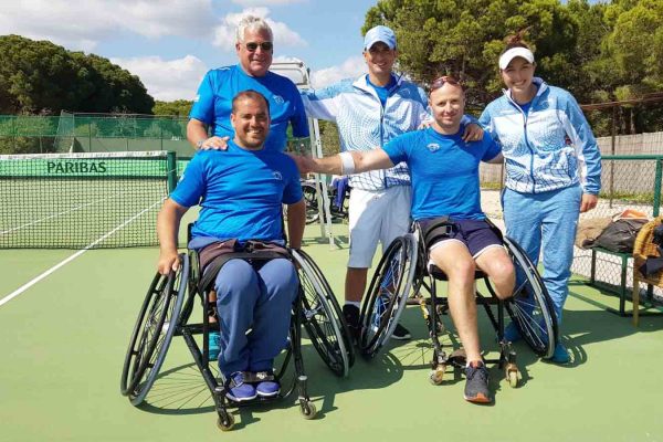 נבחרת ישראל בטניס בכיסאות גלגלים במוקדמות אליפות העולם (באדיבות הוועד הפראלימפי)