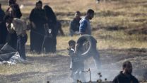 הפגנות הסדר האלימות בגבול רצועת עזה ביום שישי (צילום: דובר צה"ל).