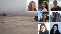 שבעה מהרוגי האסון ששמותיהם הותרו לפרסום (מימין לשמאל - עם כיוון השעון): צור אלפי ז"ל, אלה אור ז"ל, רומי כהן ז"ל, יעל סדן ז"ל, גלי בבלי ז"ל, אילן בר שלום ז"ל, אגם לוי ז"ל (צילום השיטפון בנחל צפית 26 באפריל: הדס פרוש/ פלאש90)