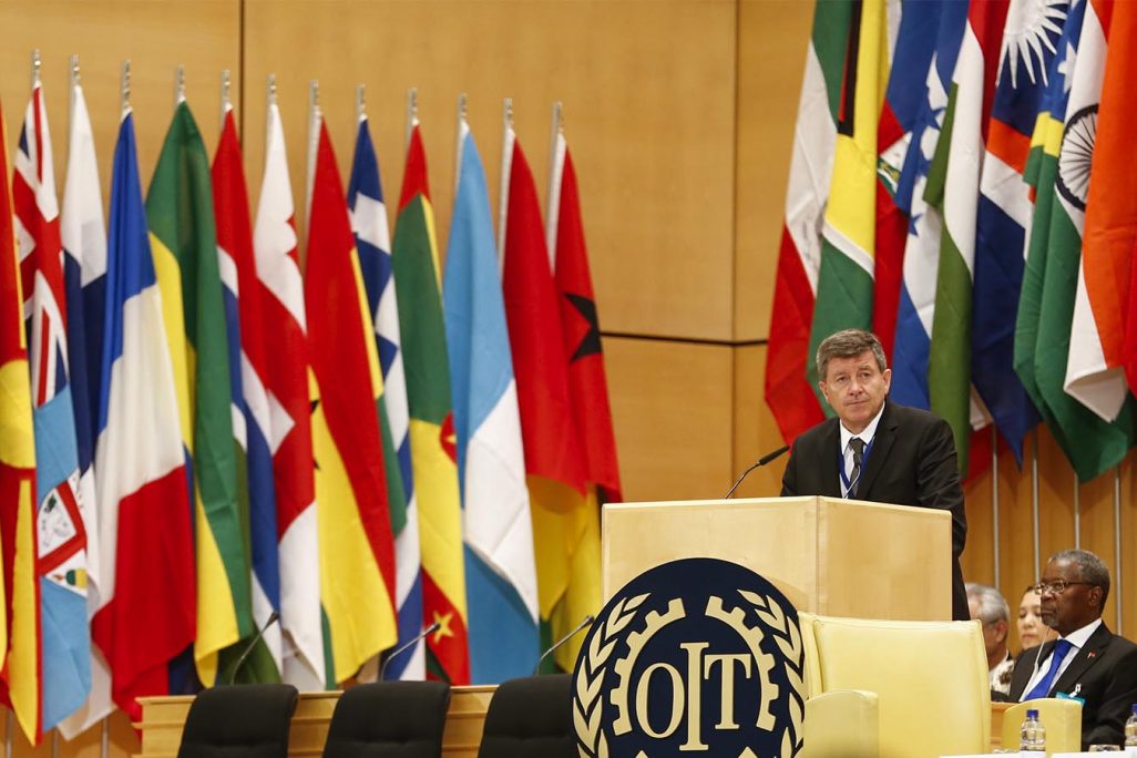 גיא ריידר מזכ"ל ארגון העבודה הבינלאומי (צילום: Marcel Crozet / ILO)
