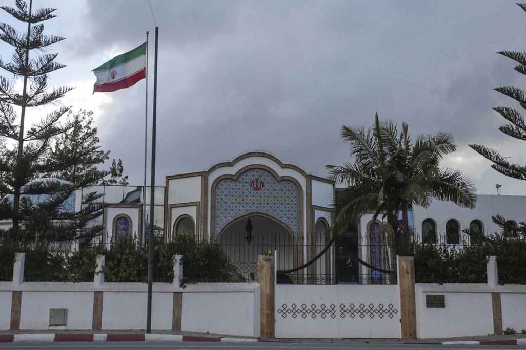 שגרירות איראן במרוקו (AP Photo/Mosa'ab Elshamy)