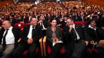 שרת המשפטים איילת שקד בטקס לכבוד הסמכת עורכי דין חדשים, יוני 2015 (יוסי זמיר \ פלאש90)