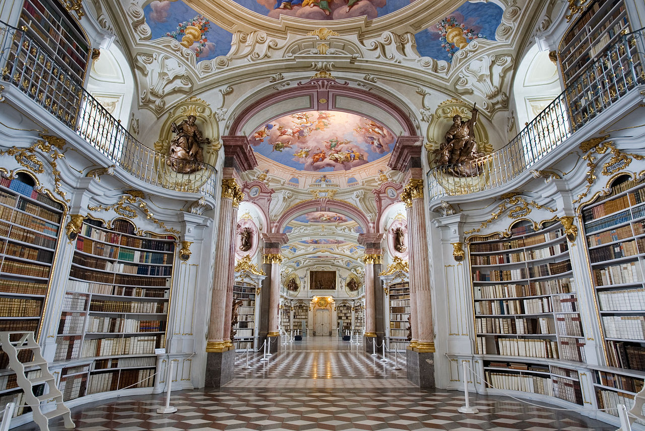  ספריית Stift Admont באוסטריה. צולם על ידי Jorge Royan