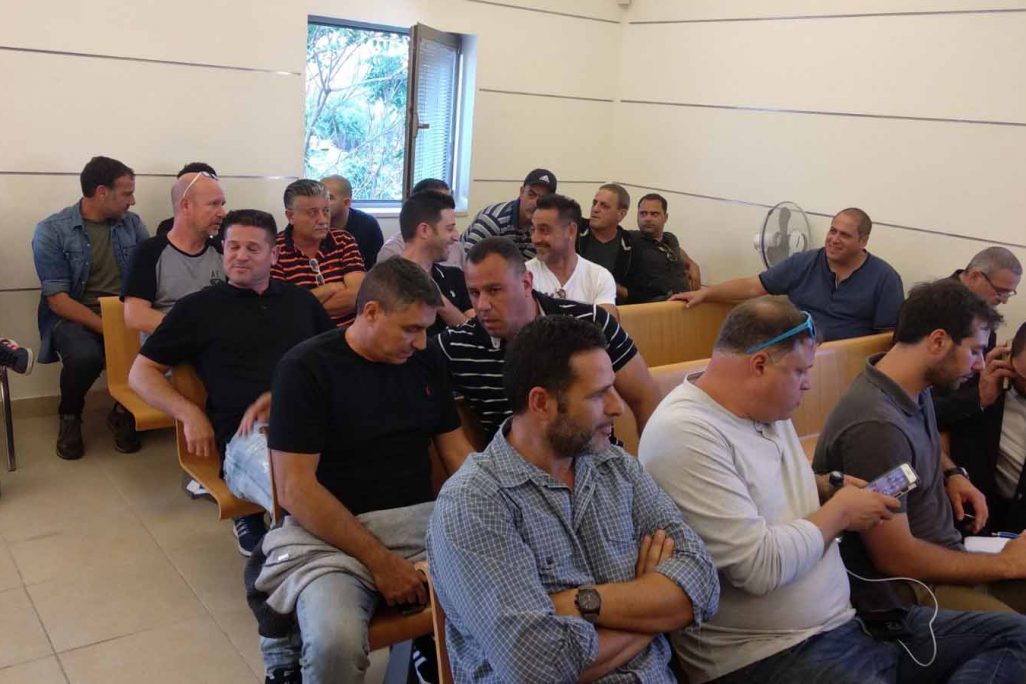 דיון בבית הדין הארצי לעבודה בירושלים בעקבות השביתה בנמלים והתקיעות בקידום הרפורמה (צילום: ניצן צבי כהן)