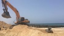 החלה הקמת המכשול הימי בגבול רצועת עזה (דוברות משרד הביטחון)