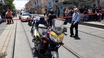 זירת הדקירה, סמוך לכיכר ספרא בירושלים, 16 במאי 2018. (צילום: דוברות המשטרה)