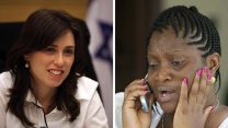 סגנית נשיא ליבריה, ג׳ול טיילור וחברת הכנסת ציפי חוטבלי (צילום: AP Photo/Pewee Flomoku | אביר סולטן / פלאש 90).
