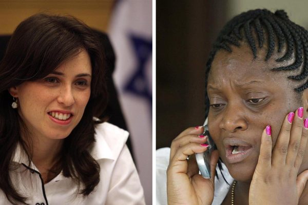 סגנית נשיא ליבריה, ג׳ול טיילור וחברת הכנסת ציפי חוטבלי (צילום: AP Photo/Pewee Flomoku | אביר סולטן / פלאש 90).