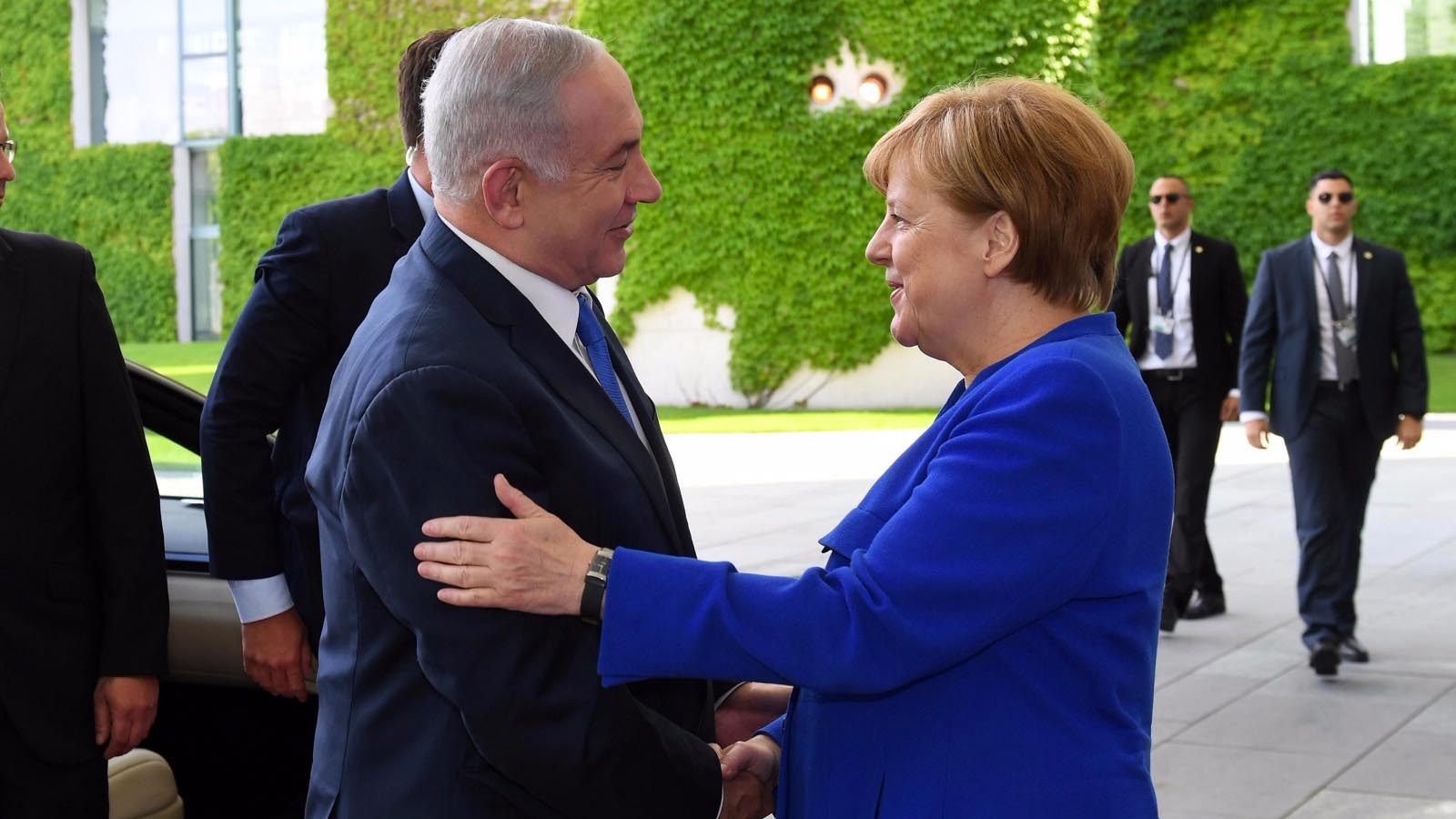ראש ממשלת גרמניה אנגלה מרקל לצד ראש ממשלת ישראל בנימין נתניהו (צילום: חיים צח / לע״מ).
