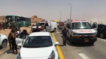 תאונה על כביש 90, 7 ביוני 2018. (צילום: תיעוד מבצעי מד"א)