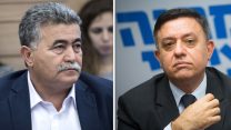 אבי גבאי ועמיר פרץ (מרים אלסטר / יונתן זינדל / פלאש90)