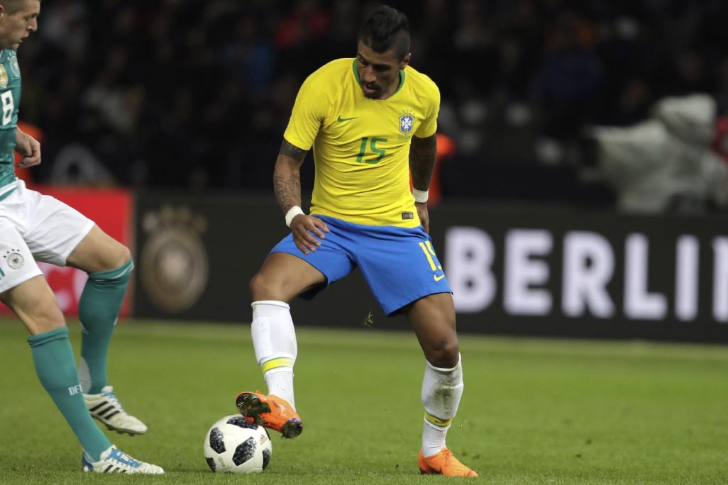 פאוליניו במדי נבחרת ברזיל מול גרמניה (AP Photo/Markus Schreibercr)