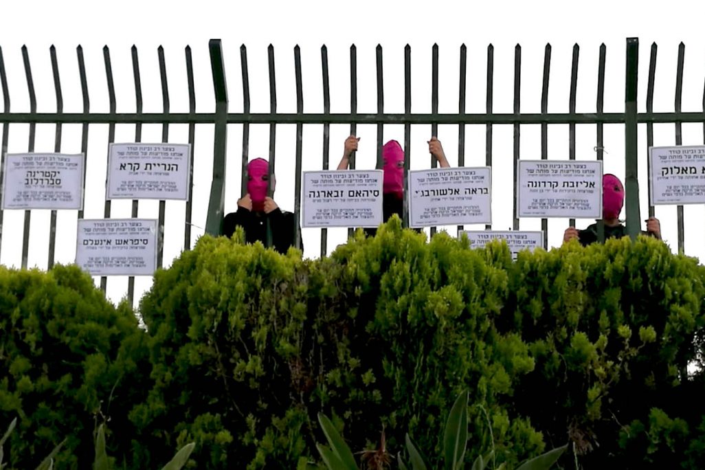פעילות מחאה כנגד רצח נשים שהתקיימה הבוקר בכנסת, 20 ליוני 2018   (אירה מקיינקו)