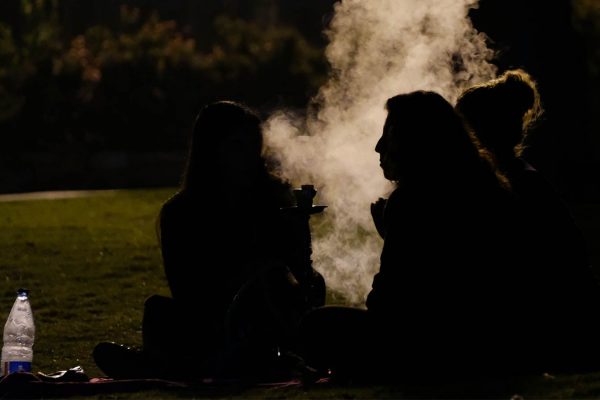 בני נוער מעשנים בפארק (צילום ארכיון: יניב נדב/ פלאש90)