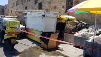 זירת האירוע בנמל עכו (צילום: תיעוד מבצעי מד"א)