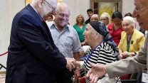 נשיא המדינה אירח היום אירוע חגיגי להוקרת פועלם ותרומתם של אזרחים ואזרחיות בני 100, לרגל שנת ה-70 למדינה. 5 ביולי 2018. (צילום: מארק ניימן / לע"מ)